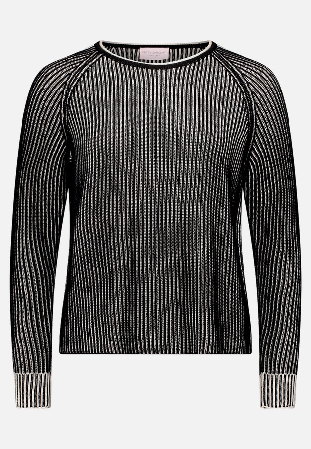 Grobstrick-Pullover mit Rippenstruktur / Vorderseite