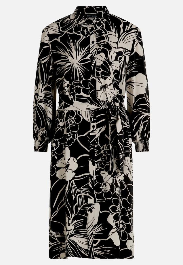 Hemdblusenkleid mit Bindegürtel / Vorderseite