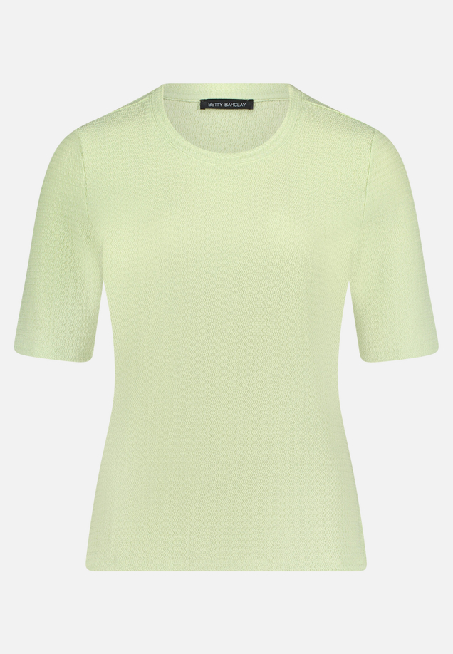 Strukturshirt mit Rundhalsausschnitt / Vorderseite