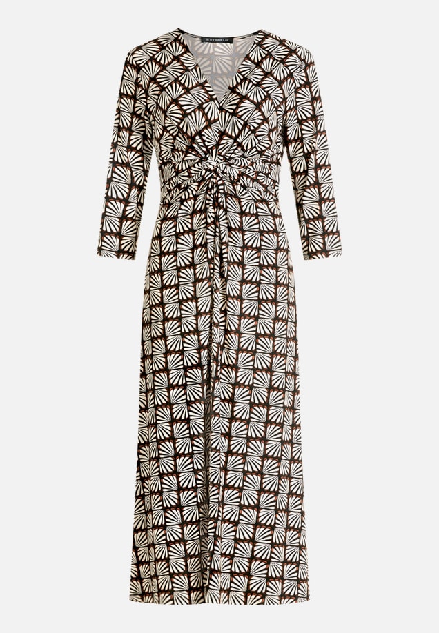 Midikleid mit Raffung / Vorderseite