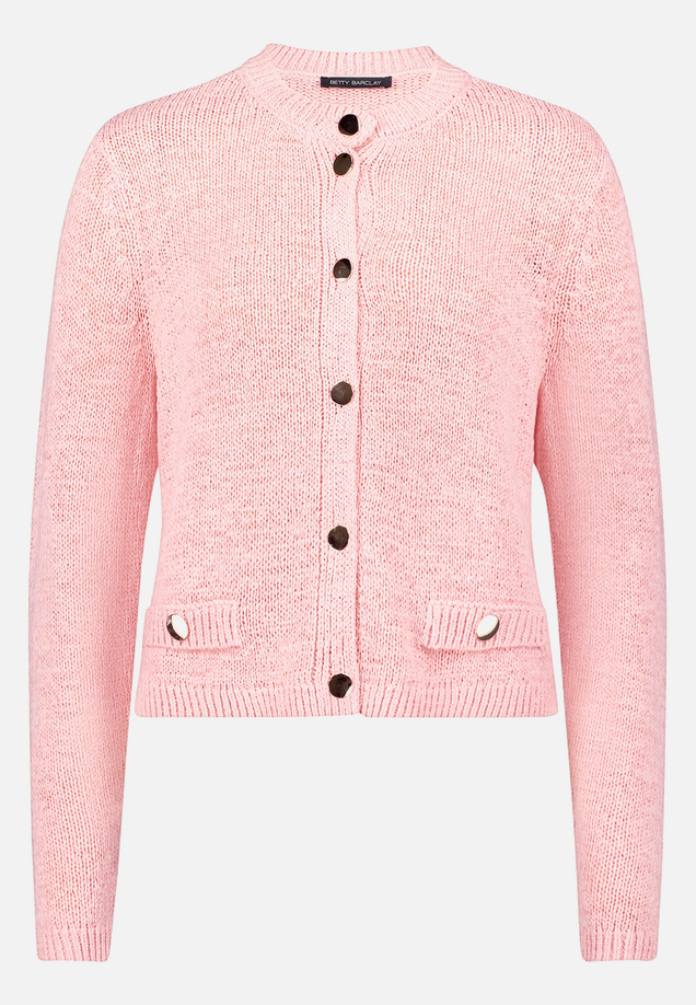 Strick-Cardigan mit aufgesetzten Taschen / Vorderseite