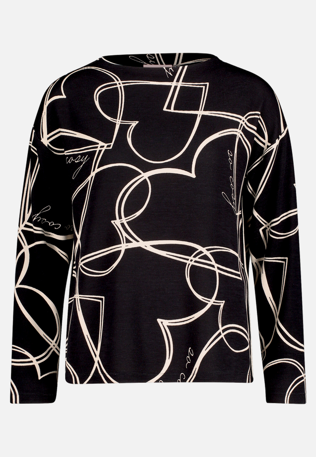 Sweatshirt mit Rippenstruktur / Vorderseite