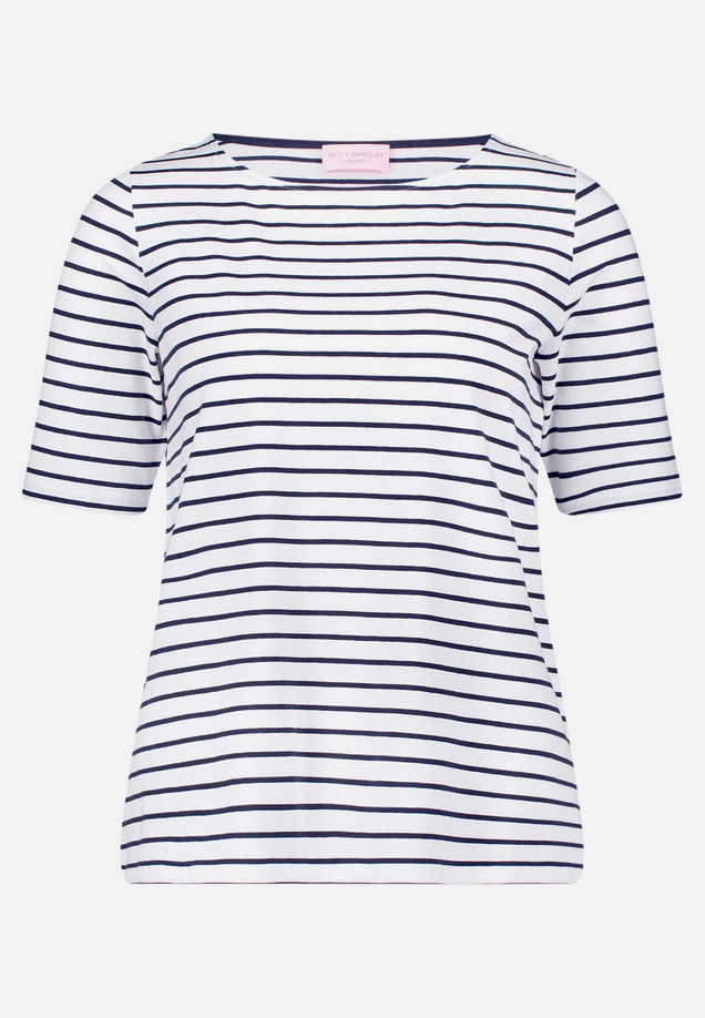 Ringelshirt mit U-Boot-Ausschnitt / Vorderseite