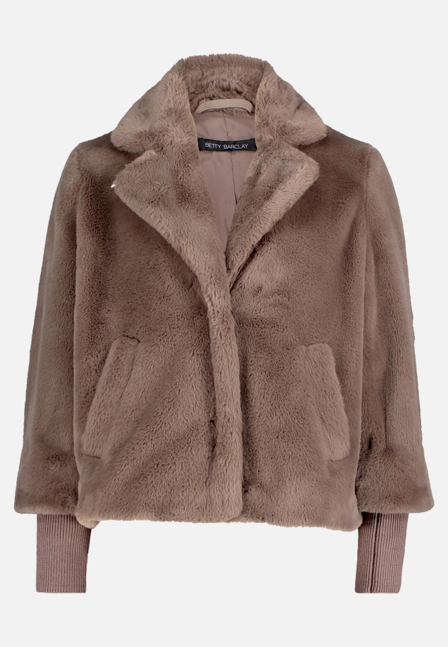 Outdoorjacke mit Plüsch / Vorderseite