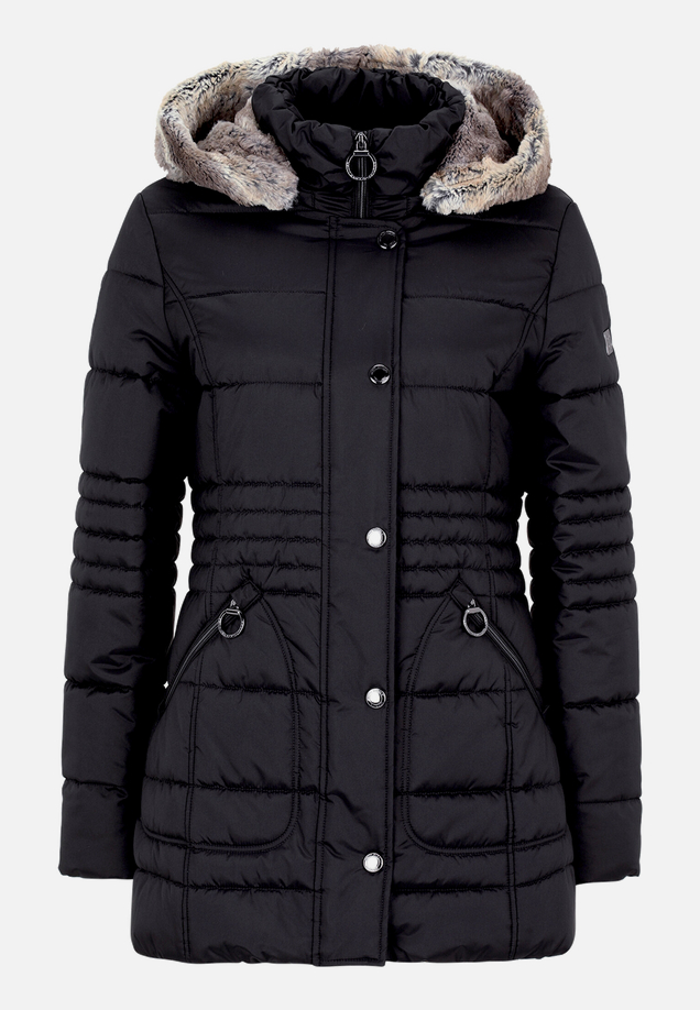 Outdoorjacke mit abnehmbarer Kapuze / Vorderseite