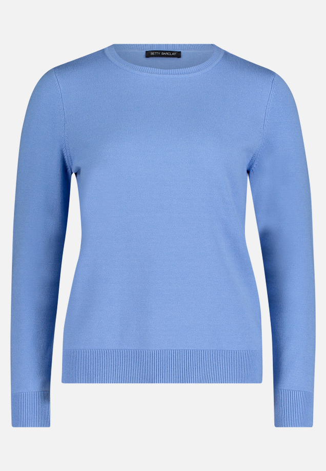 Basic-Strickpullover mit Rundhalsausschnitt / Vorderseite