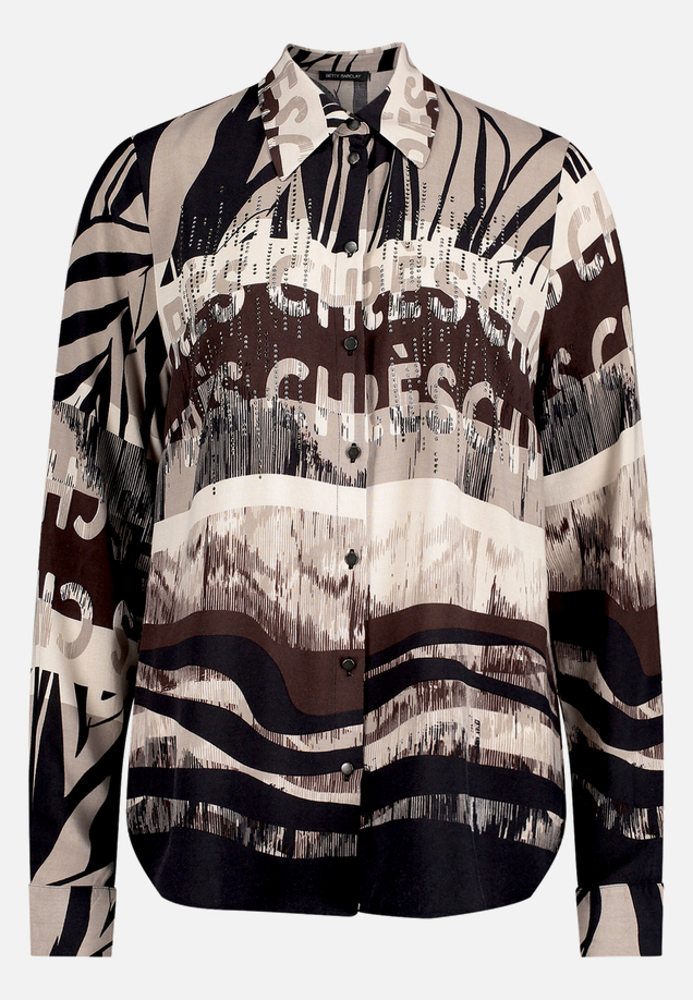 Hemdbluse mit Schmucksteinen / Vorderseite