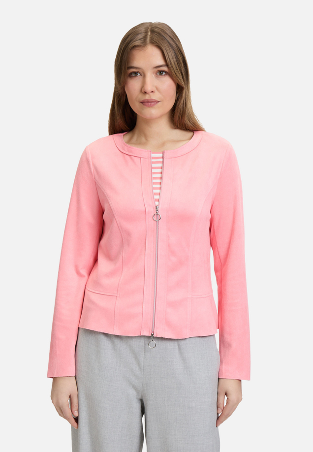 Blazer-Jacke mit Reißverschluss / Modellfoto Vorderseite