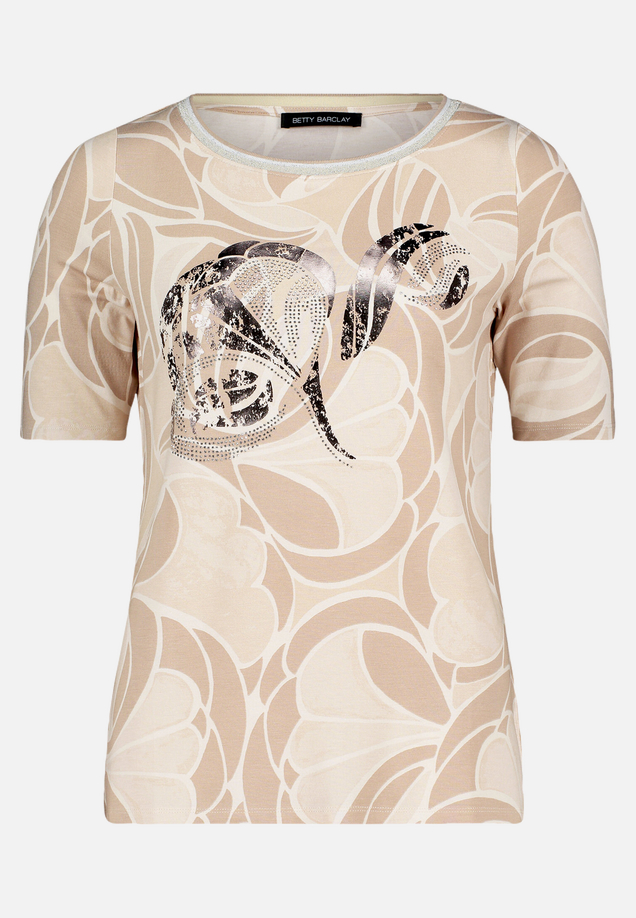 Printshirt mit Schmucksteinen / Vorderseite