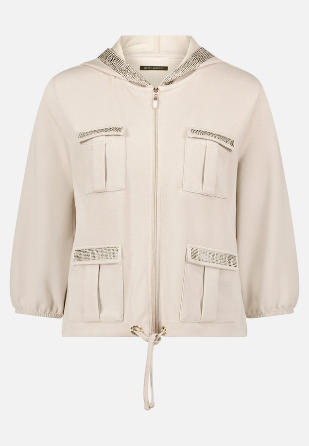 Shirtjacke mit Kapuze / Vorderseite