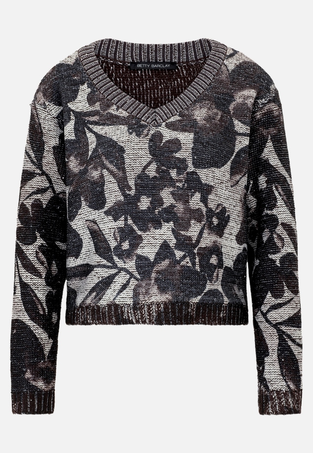 Grobstrick-Pullover mit Pailletten / Vorderseite