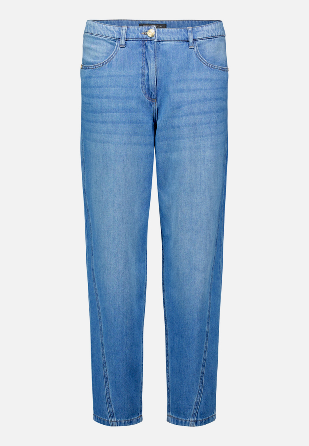 Barrel-Jeans mit Teilungsnaht / Vorderseite