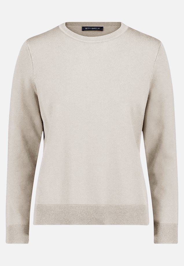 Basic-Strickpullover mit Rundhalsausschnitt / Vorderseite