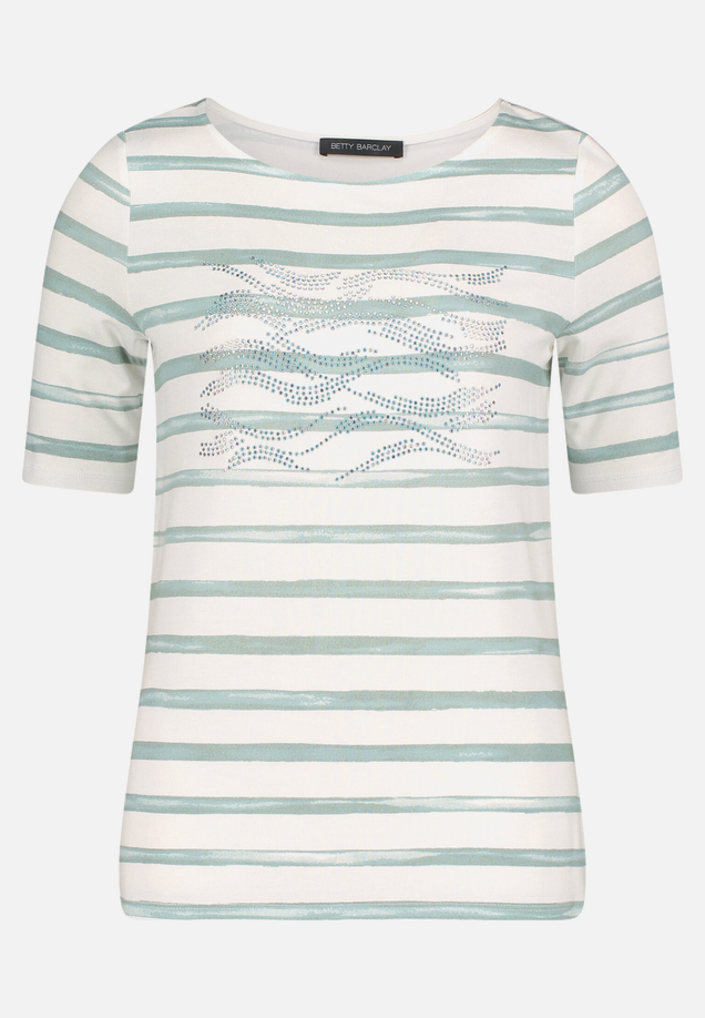 Ringelshirt mit U-Boot-Ausschnitt / Vorderseite