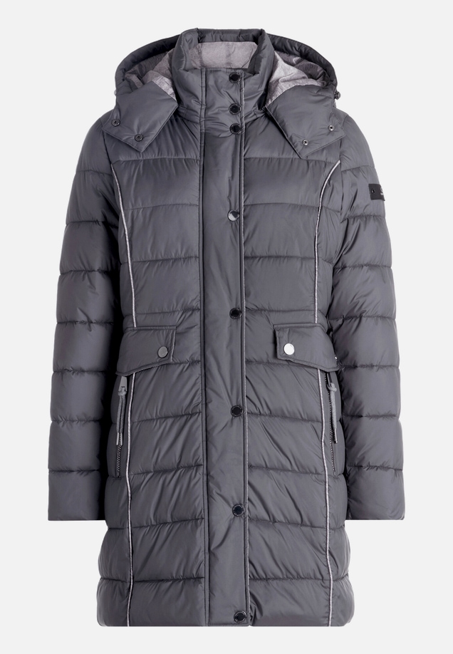 Steppjacke mit abnehmbarer Kapuze / Vorderseite