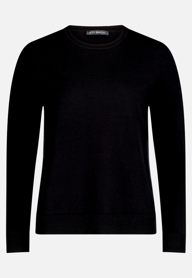 Basic-Strickpullover mit Rundhalsausschnitt / Vorderseite