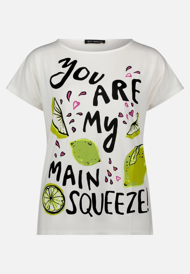 Basic Shirt mit U-Boot-Ausschnitt / Vorderseite