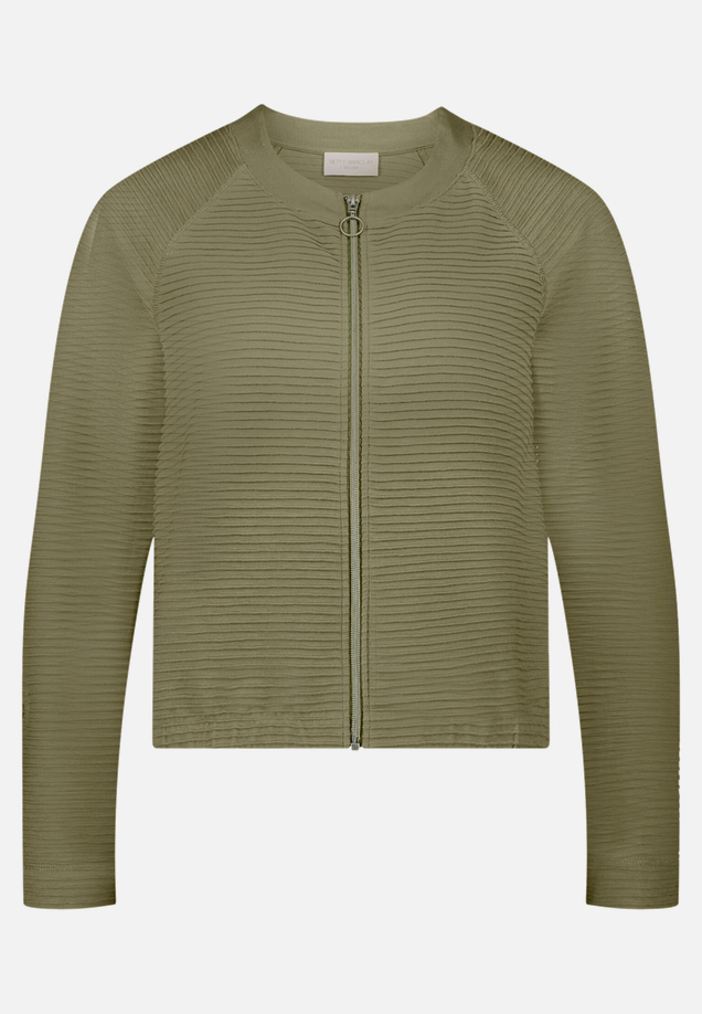 Casual-Jacke mit Rippenstruktur / Vorderseite