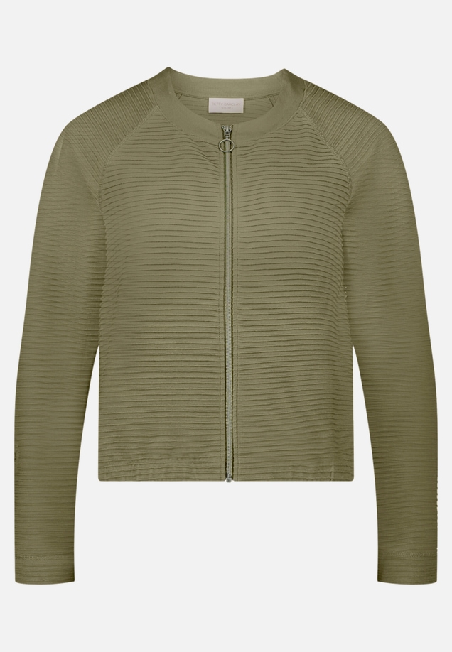Casual-Jacke mit Rippenstruktur / Vorderseite