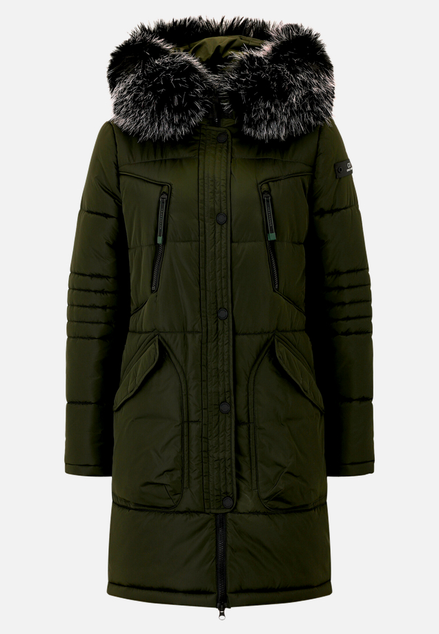 Steppjacke mit Kapuze / Vorderseite