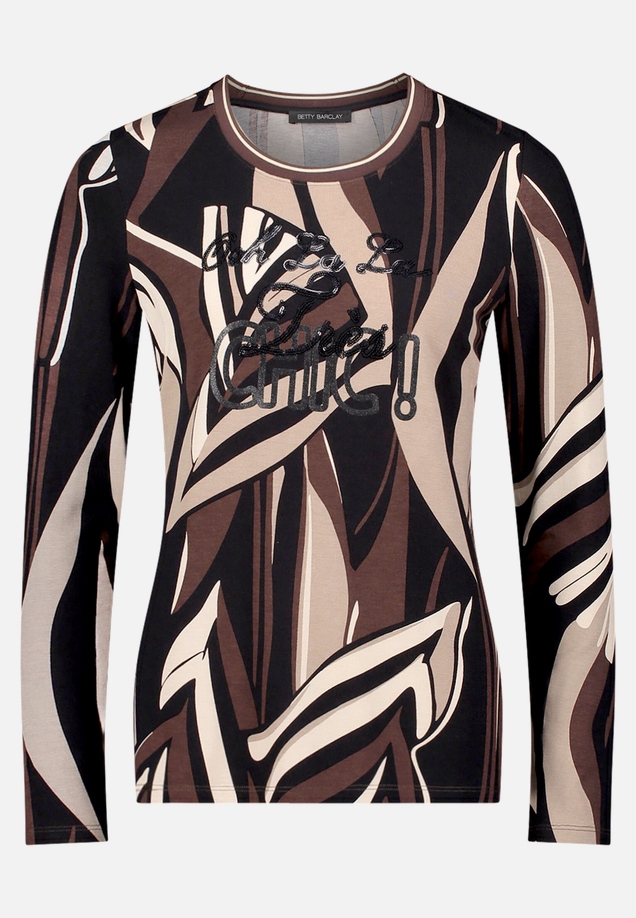 Basic Shirt mit Rippbündchen / Vorderseite