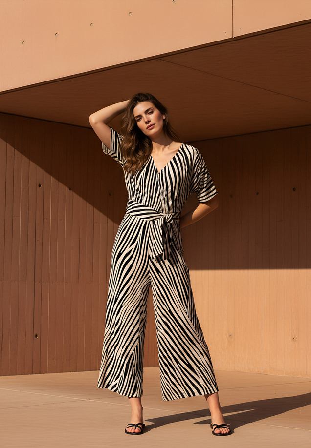 Jumpsuit mit Zebra-Print / Imagebild