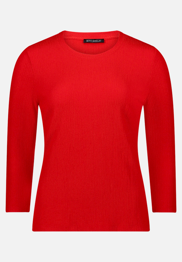 Strukturshirt mit Rundhalsausschnitt / Vorderseite
