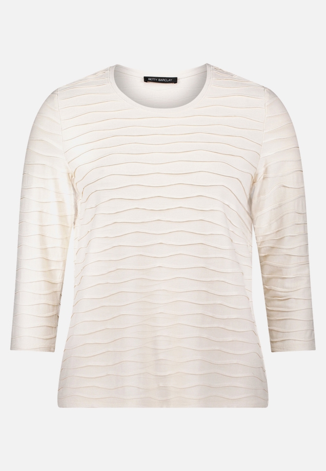 Basic Shirt mit Wellenstruktur / Vorderseite