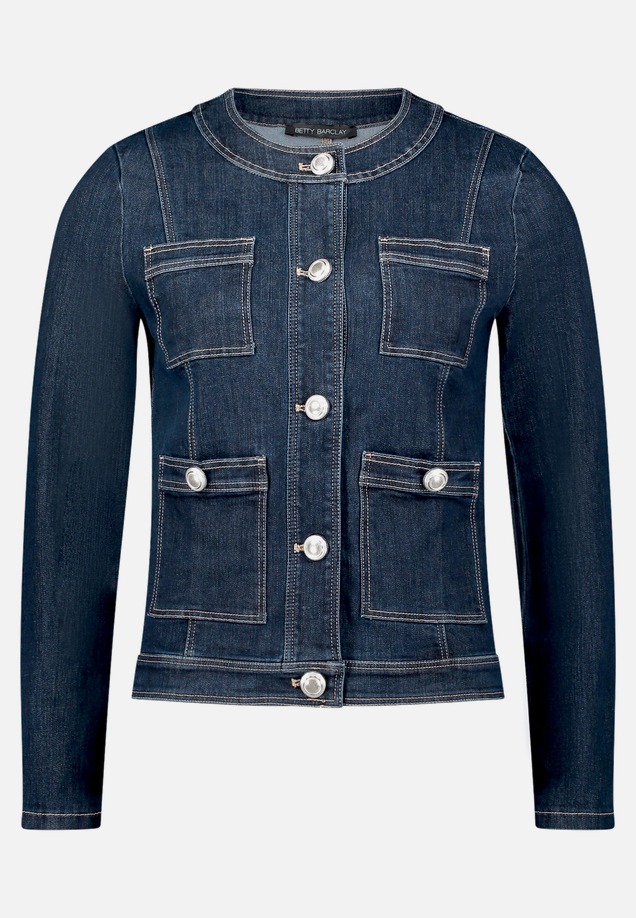 Jeansjacke mit Knöpfen / Vorderseite