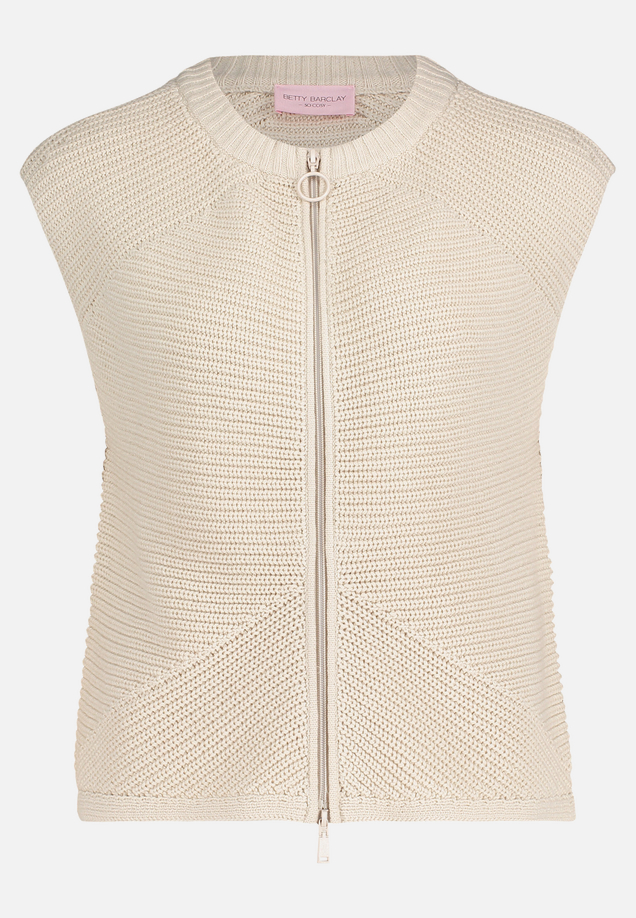 Grobstrickjacke ohne Arm / Vorderseite