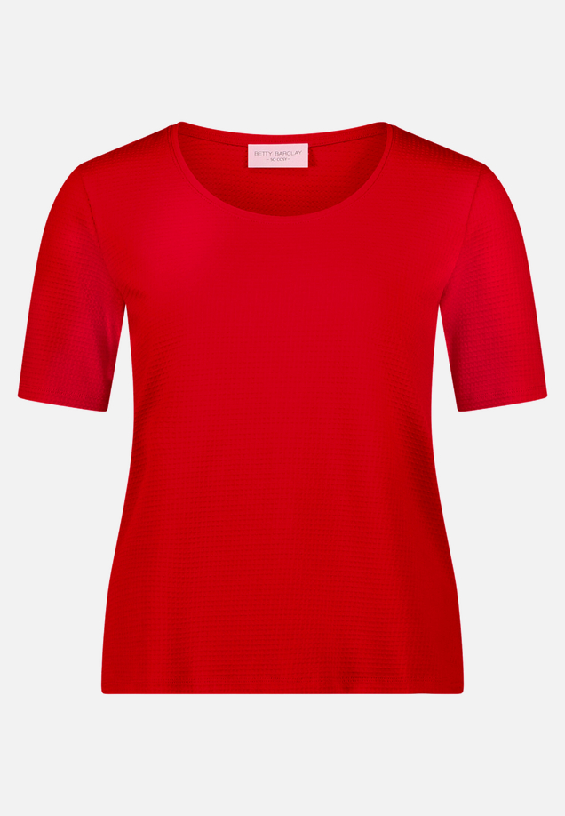 Basic Shirt mit Struktur / Vorderseite