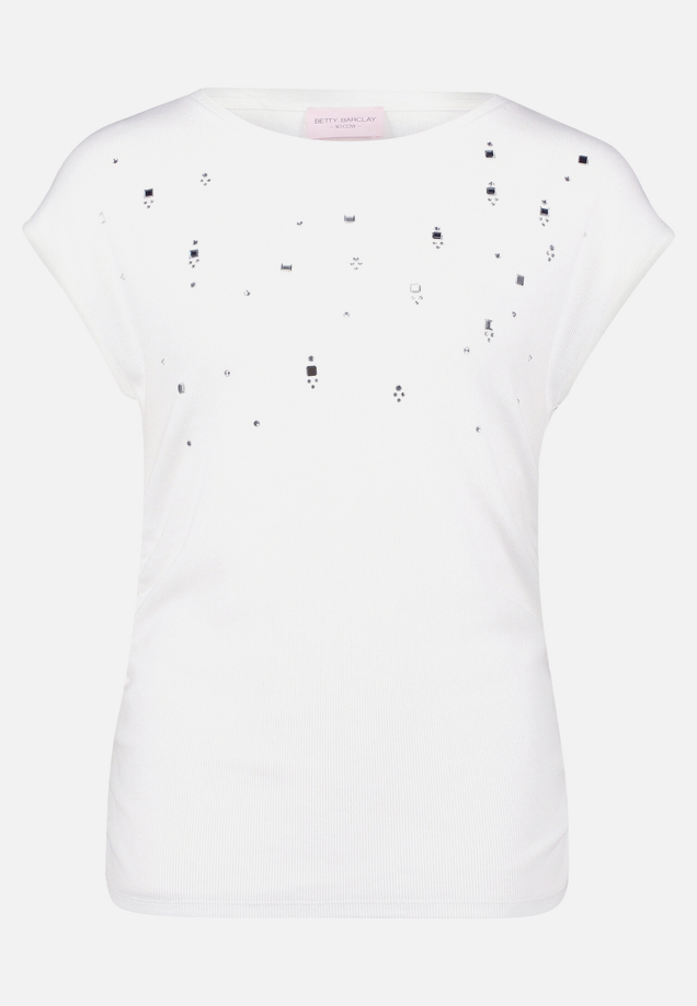 Casual-Shirt mit Rippenstruktur / Vorderseite