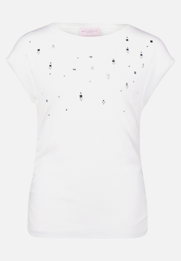 Casual-Shirt mit Rippenstruktur / Vorderseite