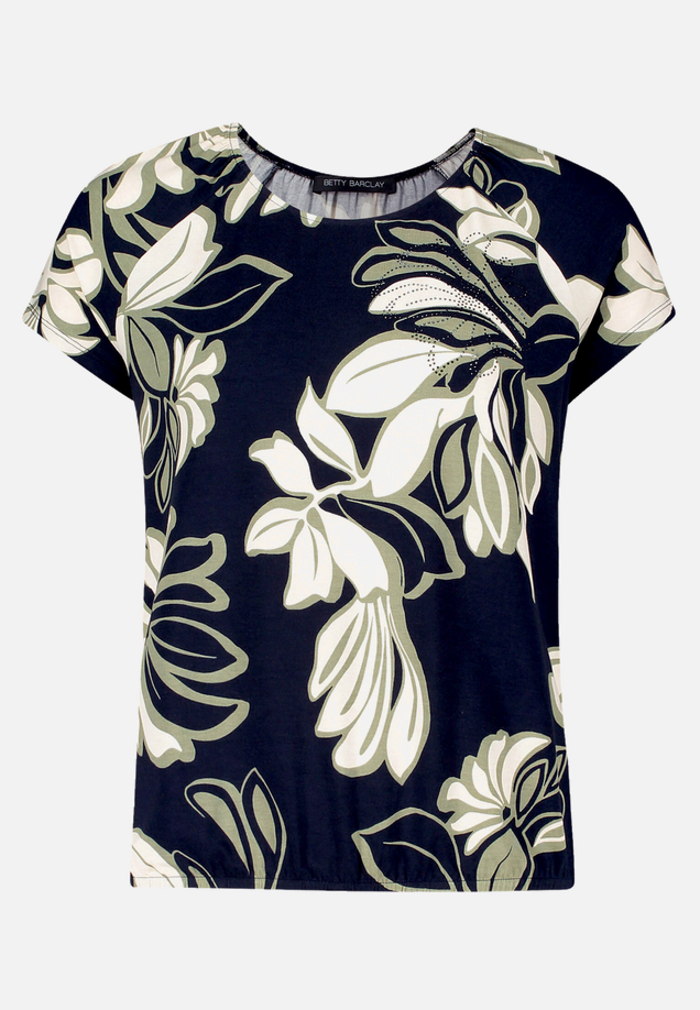 Printshirt mit Gummizug / Vorderseite