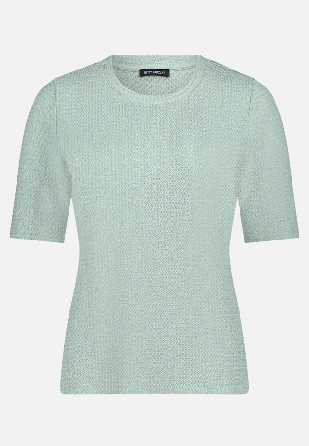 Strukturshirt mit Rundhalsausschnitt / Vorderseite