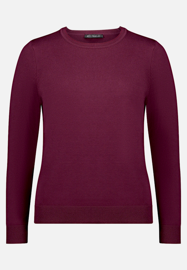 Basic-Strickpullover mit Rundhalsausschnitt / Vorderseite