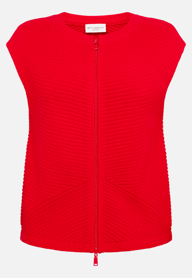 Grobstrickjacke ohne Arm / Vorderseite