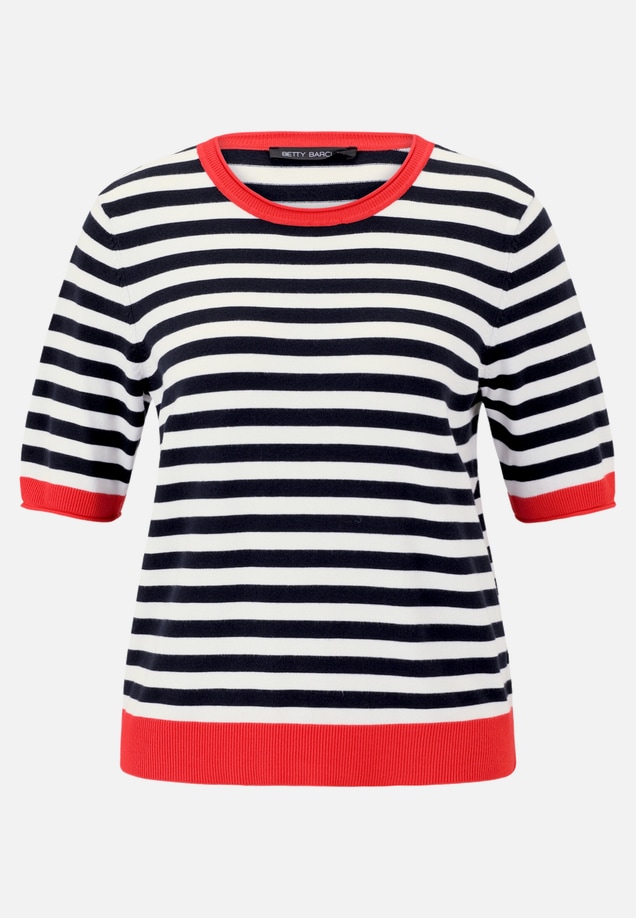 Basic-Pullover mit Streifen / Vorderseite