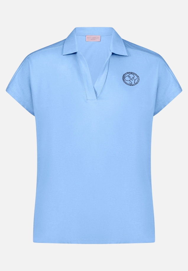Poloshirt mit Schmucksteinen / Vorderseite