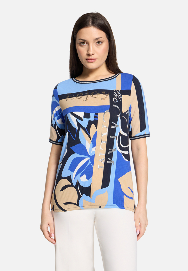 Casual-Shirt mit Tunnelzug / Modellfoto Vorderseite