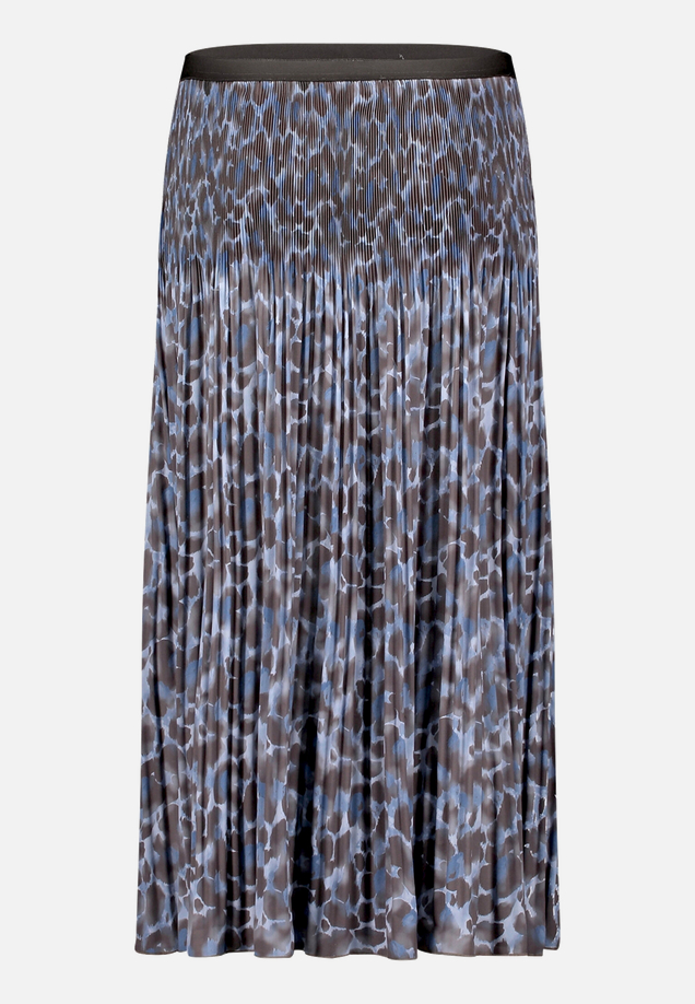 Plisseerock Midi mit Animalprint  / Vorderseite