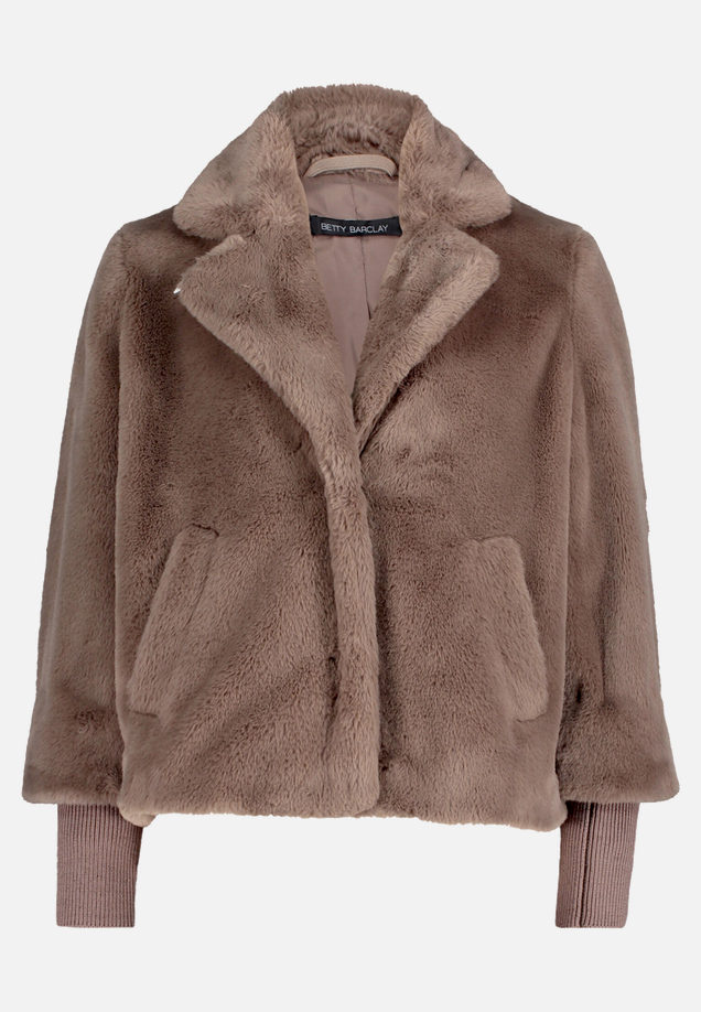 Outdoorjacke mit Plüsch / Vorderseite
