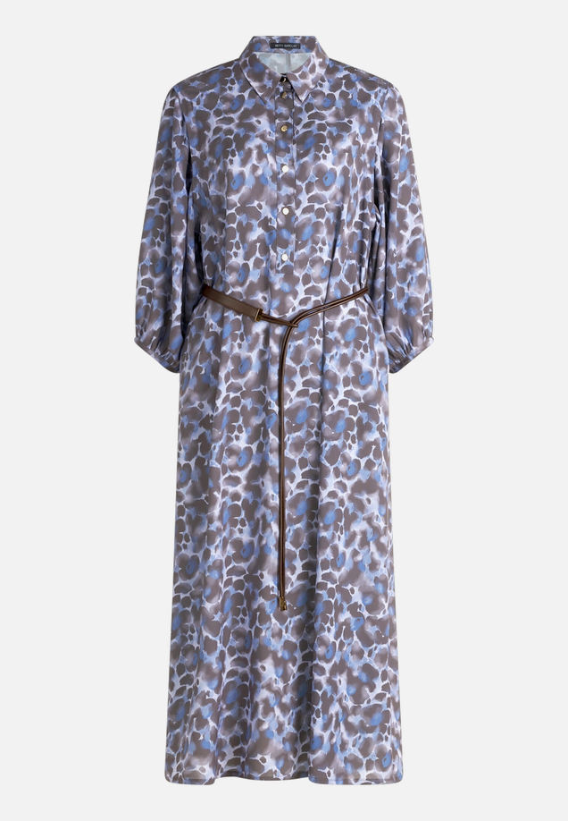 Hemdblusenkleid mit Bindegürtel / Vorderseite
