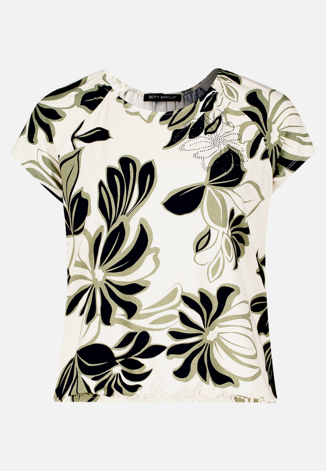 Printshirt mit Gummizug / Vorderseite