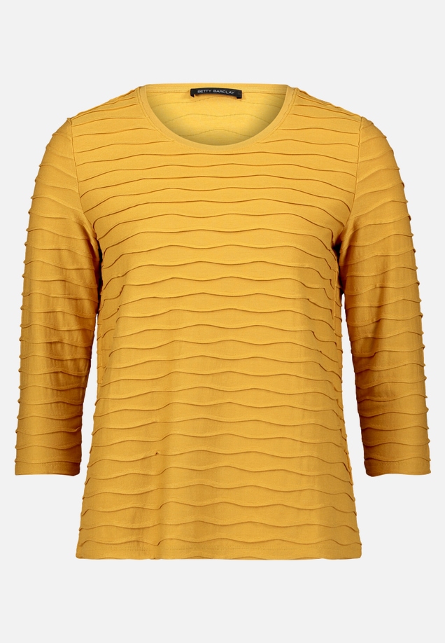Basic Shirt mit Wellenstruktur / Vorderseite