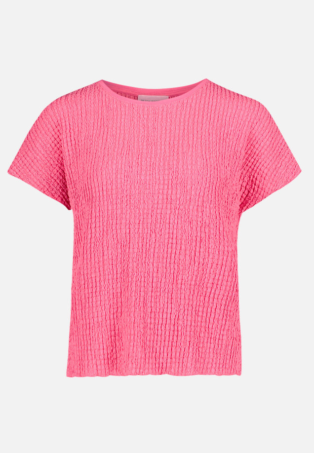 Strukturshirt mit U-Boot-Ausschnitt / Vorderseite