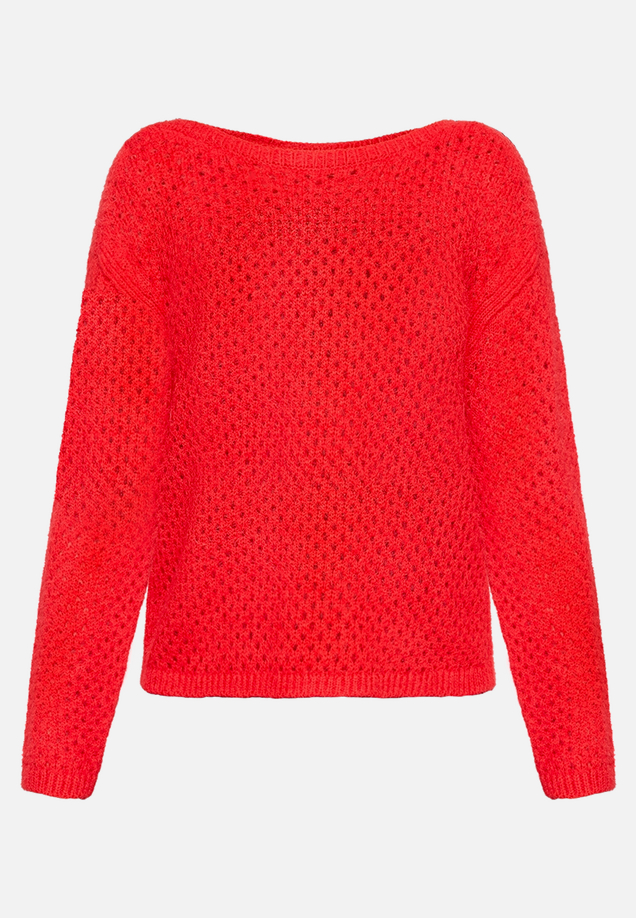 Lochstrick-Pullover langarm / Vorderseite