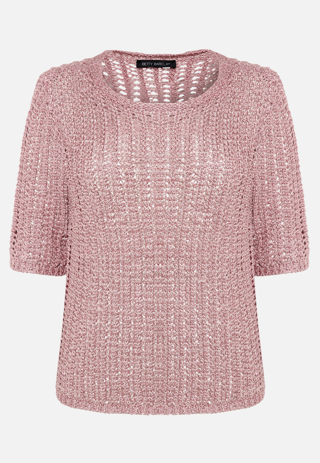 Strickpullover mit Lochmuster / Vorderseite