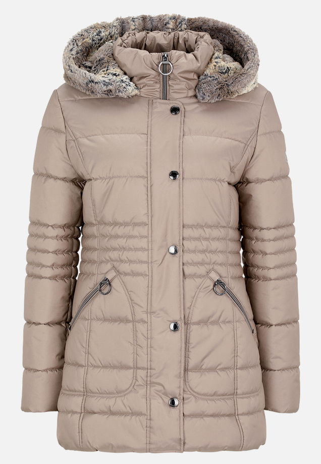 Outdoorjacke mit abnehmbarer Kapuze / Vorderseite