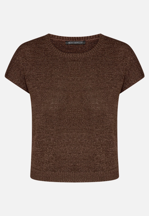 Strickpullover mit U-Boot-Ausschnitt / Vorderseite